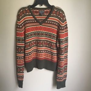 ABERCROMBIE & FITCH Women’s V-neck Sweater Size L